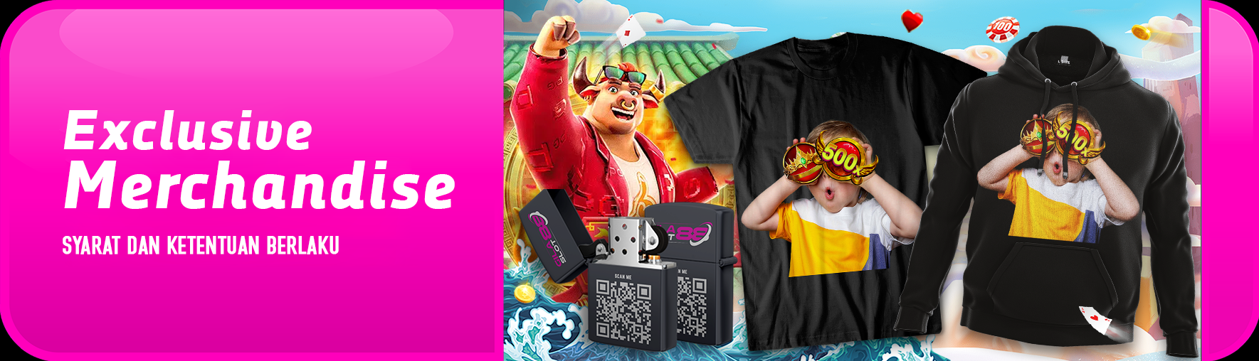 Bonus T-Shirt Exclusive Limited Edition Gilaslot88