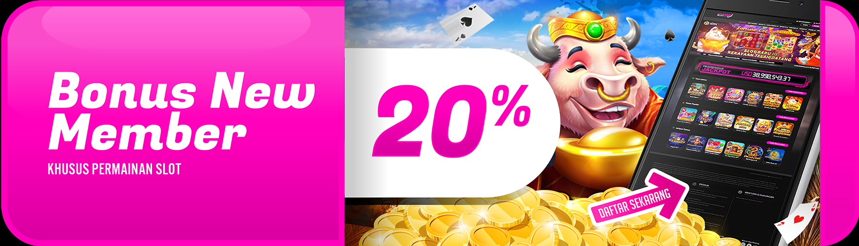 Bonus New Member 20% Slot Game